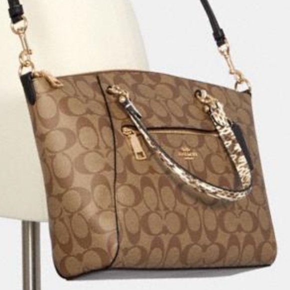 Coach Prairie Satchel In Colorblock Signature Cnvs - Picture 7 of 8